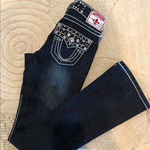 Miss Chic Blingy Flare Bottom Jeans